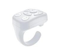 Controller ad anello remoto per fotocamera - Clicker portatile indossabile con le dita con funzione di scorrimento della pagina, pulsante di scatto per selfie wireless compatibile con tablet