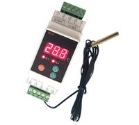 Controller allarme temperatura regolabile per installazione AC90~260V Din Rail