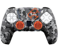 FR-TEC Funda de Silicona + Grips PS5 Custom Kit Camo Digital Black - Mejora el Tacto de La Mano - Protege el Mando - Facil de I