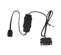 Controller ARGB Controller RGB 5V 3 Pin, Telecomando con Striscia Luminosa per Alimentatore SATA, Ventola per PC, Striscia Luminosa (BLACK)