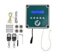 Controller automatico per porta del pollaio IP44, kit motore attuatore per porta di casa, timer, rilevamento della luce, telecomando, motore attuatore per pollaio per fattoria