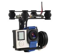 Controller BGC2.0 del motore con telaio cardanico senza spazzole a 2 assi, compatibile for 3 4 SJ4000 fotocamera FPV RTF drone fai da te(2-Axis Gimbal black)