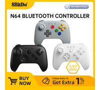 Controller Bluetooth 8BitDo N64 per Giochi Analogici 3D, Switch, Windows e Android, Gamepad Wireless