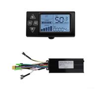 Controller brushless per bici elettrica e scooter, 30 A, 36 V, 48 V, con display LCD S861 che mostra lo stato del motore e i dati