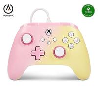 Controller cablato PowerA Advantage per Xbox serie X|S, gamepad, controller cablato per videogiochi, controller per giochi, USB-C, compatibile con Xbox One, licenza ufficiale - Pink Lemonade