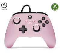 Controller cablato PowerA per Xbox Series X|S - Rosa, gamepad, controller per videogiochi cablato, controller di gioco, funziona con Xbox One