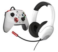Controller cablato Rematch bundle PDP per XBOX + cuffie da gioco radiali Airlite bianche