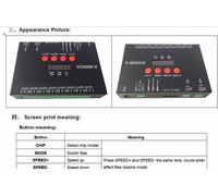 CONTROLLER CENTRALINA DIGITALE K-8000CK 8 PORTE SPI/DMX RGB/RGBW GESTISCE FINO A