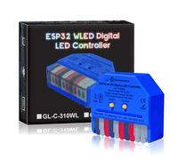 Controller compatto WLED con microfono, ESP32 DC 5V-24V per striscia LED indirizzabile Digital RGB IC WS2811 WS2812B SK6812 WS2815 (controller WLED compatti)