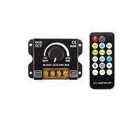 Controller con manopola in ferro a 17 pulsanti, controller CCT, regolazione della luminosità e della temperatura del colore, PWM, DC 5-24 V, 30 A