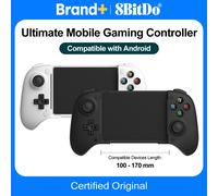 8Bitdo Ultimate Mobile Gaming Controller for Android devices, Bluetooth Mobile Game Controller with Hall Effect Joysticks and Hall Triggers (Black)