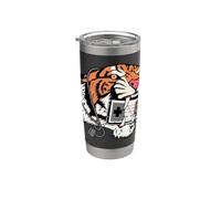 Controller da gioco retrò Tiger Classic Arcade Pixel Bicchiere termico in acciaio inox doppia parete