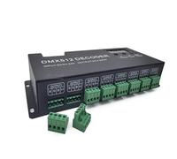 Controller decoder LED RGBW 24CH a 24 canali Decoder DMX 512 con driver dimmer del display digitale, adatto for luci a nastro DC5V-24V(24 channle)