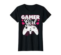Controller del Cuore di Gamer Girl Maglietta