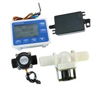 Controller del misuratore+sensore di flusso G3/4" DN20+valvola+alimentatore for la misurazione quantitativa del liquido 'acqua Alta sensibilità per più supporti