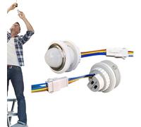 Controller del sensore di movimento per luci, controllo del sensore di movimento luminoso - Pulsante di illuminazione a parete per il movimento del garage del bagno attivato,Controller di rilevamento