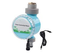 Controller del Timer di Irrigazione WiFi/Bluetooths Intelligente - di Irrigazione Remoto 2 in 1 con Potenza USB per Giardino/prato - Include Adattatori in Rame e Connettori