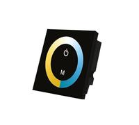 Controller della temperatura a due colori con pannello touch da 86 LED in vetro dimmer controllo della luce WM-TC002A-2CH Regolatore della temperatura da pannello a due colori con touch panel 86