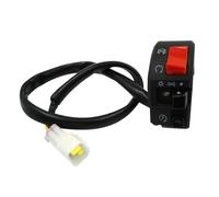 Controller dell'interruttore del manubrio da 22 mm da 7/8 "per il pulsante corno girare la spia elettrica fendinebbia lampada avvio compatibile con la maggior parte delle bici(Right)