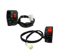 Controller dell'interruttore del manubrio da 22 mm da 7/8 "per il pulsante corno girare la spia elettrica fendinebbia lampada avvio compatibile con la maggior parte delle bici(Left And Right)