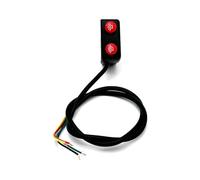 Controller dell'interruttore del manubrio di motociclisti universali da 22 mm 7/8 "per la spia della nebbia corno compatibile con la maggior parte delle motociclette(light and light)
