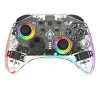 CONTROLLER DELTACO GAM-198-T, con cavo e wireless, Trasparente, Multicolore
