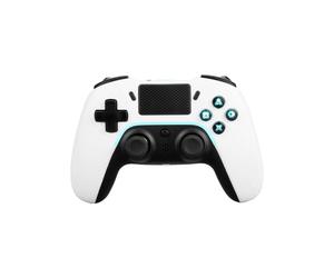 Controller - DELTACO GAMING - PS4 & PC - Senza fili - Bianco - 2 tasti macro programmabili