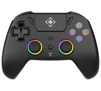 CONTROLLER DELTACO PS5 Pro con RGB, con cavo e wireless, Nero, Multicolore