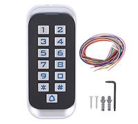 Controller di accesso RFID 125KHz con tastiera retroilluminata in metallo | Comodo di sicurezza per porte senza contatto con 3 modalità di apertura per 2000 utenti durante la notte