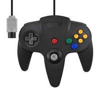 Controller di gioco con manico lungo per Nintendo 64 Controller cablato di ricambio Gamepad Remote Pad Joystick Fit per console di gioco Wii N64 Nero