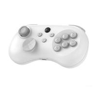 Controller di gioco di combattimento a 6 pulsanti effetto Hall Joystick per giochi arcade, tastiera regolabile a basso profilo per PS4 PC Switch (bianco)
