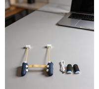 Controller di gioco magnetico fai da te, per tablet iPad, joystick con guscio stampato in 3D, con funzione continua a impulsi, cordino portatile per giochi d'azione (12,4 ~ 13,5)