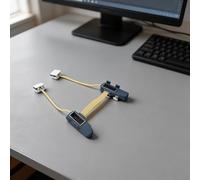 Controller di gioco magnetico fai da te, per tablet iPad, joystick con guscio stampato in 3D, con funzione continua a impulsi, cordino portatile per giochi d'azione (9,7 ~ 12,1)