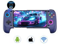 Controller di gioco mobile per iPhone/Android, custodia per telefono wireless, controller da gioco con joystick Hall adatto per Xbox Game Pass, Steam Link, Roblox, Call of Duty e altro, blu