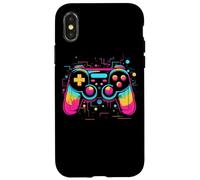 Controller di gioco Retrowave Look Game Art Custodia per iPhone X/XS