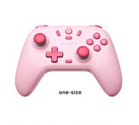 Controller di gioco T4 Nova Lite Rocker Hall, connessione a tre modalità, grilletto equivalente PS5, deriva zero, elevata scorrevolezza, elevata tolleranza ai danni, rosa Il ricevitore da 2,4 Ghz deve