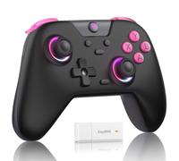 Controller di gioco wireless X05 Bluetooth compatibile con PC/telefono/switch/Steam Gamer, luce RGB, effetto Hall (nero)
