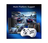 Controller di Gioco Wireless Y04 con Ricevitore per /PC/ per PS4 - Joystick Ad Effetto Hall con Layout A 6 Pulsanti, Gamepad Arcade Nero