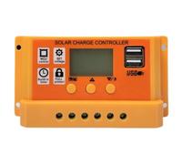 Controller di ricarica per pannello solare | 30 A doppio controller di ricarica solare USB supporto 12 V/24 V - Batteria per tablet PC portatile Protezione da sovraccarico RV Regolazione intelligente