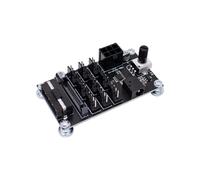 Controller di Velocità Della Ventola PWM Violent Chassis del Computer Controller di Hub per Ventole Ad Alta Potenza PWM A 9 Vie 12V 4Pin Regolatore