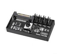 Controller di velocità per ventola di alimentazione SATA per server per ventole PWM, controllo hub ventola a 4 pin con uscite a 4 e 6 vie, supporta la regolazione della velocità multipla, potenza di
