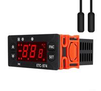 Controller digitale intelligente Gdfnmogo con doppio sensore e sonda PTC, termostato compatibile -974 per sistemi di refrigerazione, ingresso 230 V CA