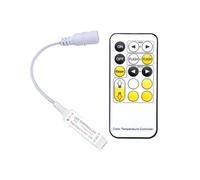 Controller dimmer LED a doppia temperatura di colore da 8-15M Mini a 15 pulsanti, controller dimmer LED DC5-24V