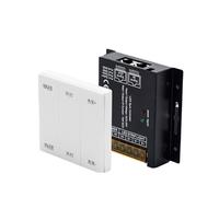Controller dimmer LED a striscia luminosa RGB monocolore con sincronizzazione via cavo di rete a 86 pannelli con telecomando 12V24V