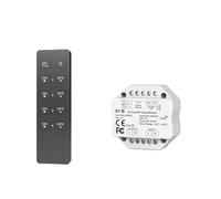 Controller dimmer LED Triac AC 2.4G 110V 220V 230V Interruttore a pulsante wireless 1/4 zona RF Telecomando Illuminazione monocromatica(S1 B and R1)