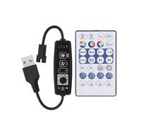 Controller dimmer pixel LED telecomando U 5V DC 12V 24V 2048 pixel for strisce luminose LED colorate(USB 5V+remote control)