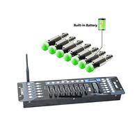 Controller DJ 192 canali Dmx Luce stage controller DMX 512 Partito del ricevitore della batteria console wireless DJ Equipaggiamento da disco dell'operatore da discoteca per imparare a mixare(Color:1C