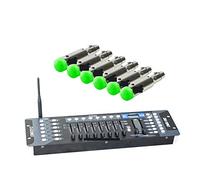 Controller DJ 192 canali Dmx Luce stage controller DMX 512 Partito del ricevitore della batteria console wireless DJ Equipaggiamento da disco dell'operatore da discoteca per imparare a mixare(Color:1C