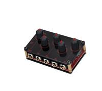 Controller DJ, 4 Channel Line Mixer Portable Analog Sound Mixing Console Highest Sound Quality Stereo Mixer USB 5V Power