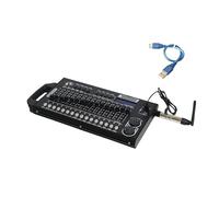 Controller DJ 512ch DJ Controller Dmx Effetto di illuminazione stadio del controller a LED ricaricabile Wireless DMX512 Luce commerciale professionale del ricevitore per imparare a mixare(Color:1C and
